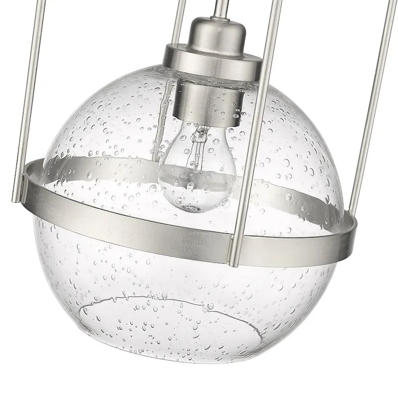 Devonshire 1-light Pendant w/ Clear Seeded Glass
