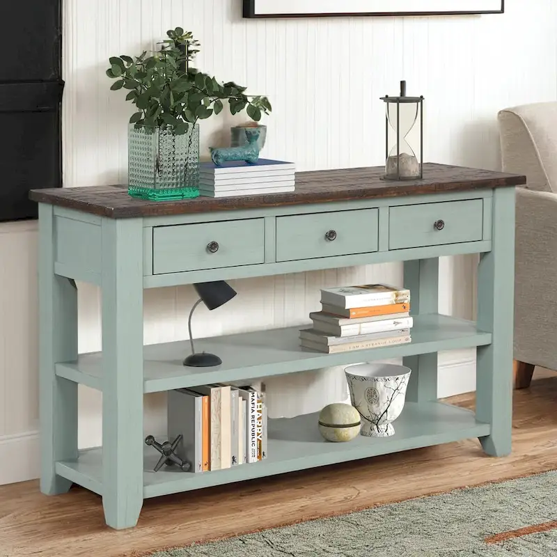 Modern Solid Wood Sofa Table