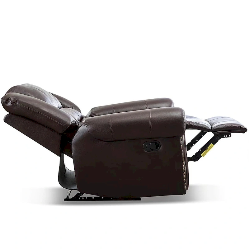Overstuffed Manual Standard Recliner Chair Sofa