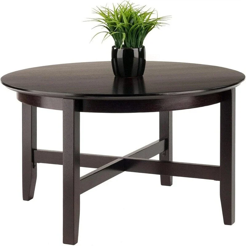 Wood Toby Occasional Table Espresso - 30 D x 30 W x 18.11 H