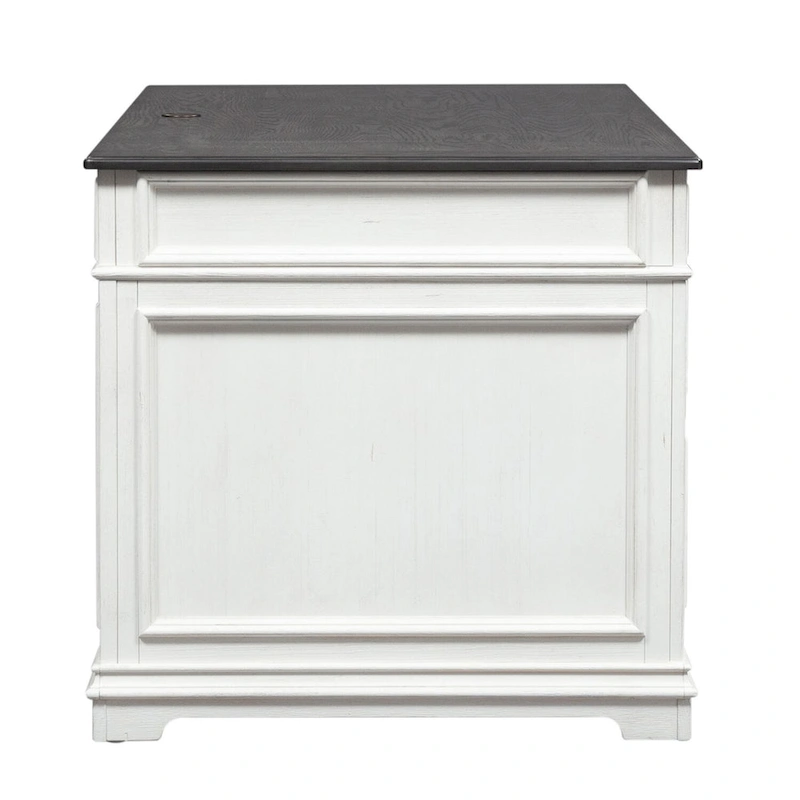 Allyson Park Wirebrushed White Charcoal Desk
