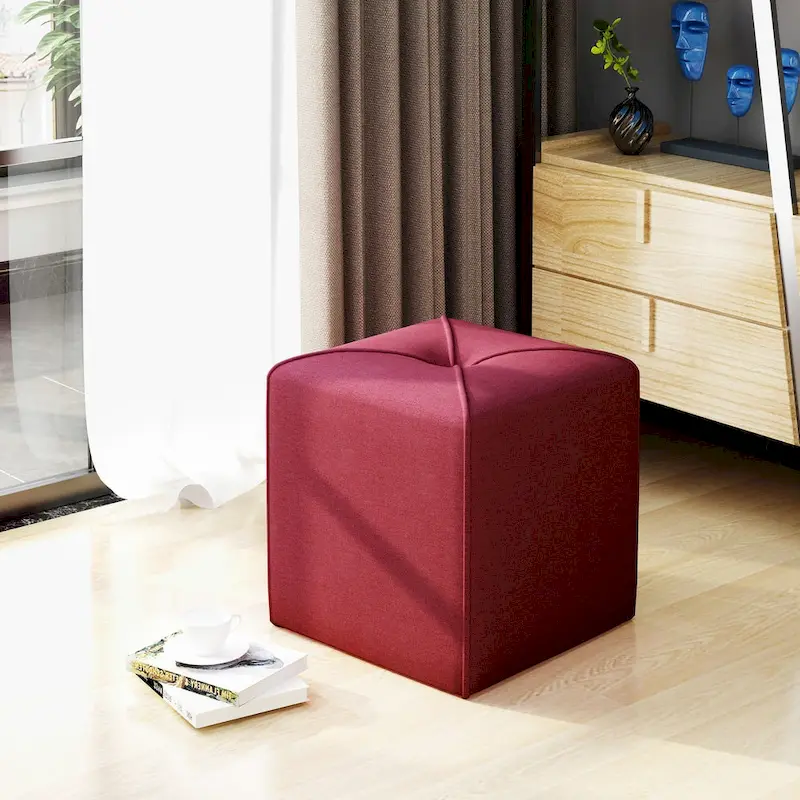 Kenyon Fabric Square Ottoman by