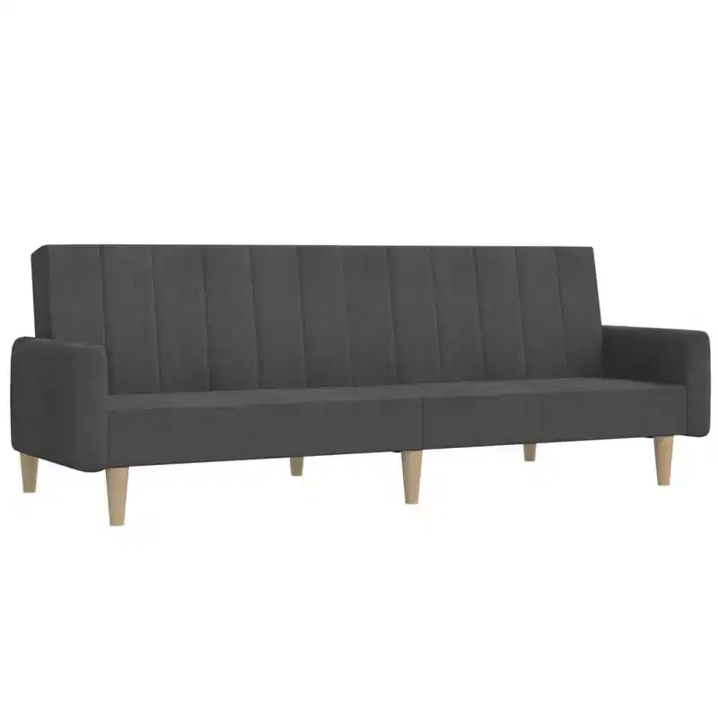 vidaXL 2-Seater Sofa Bed Accent Upholstered Loveseat Sleeper Couch Fabric