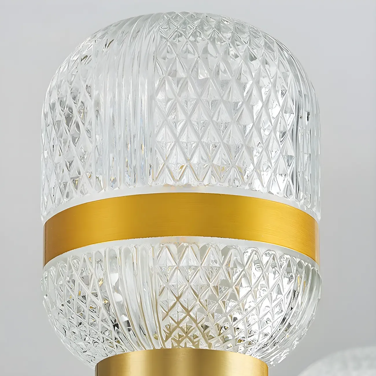 Modern Black Gold Prismatic Glass Sputnik Chandelier