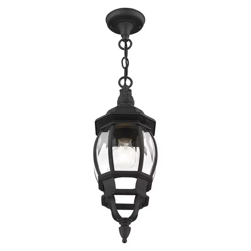 Livex Lighting Frontec 1 - Light Pendant in Textured Black