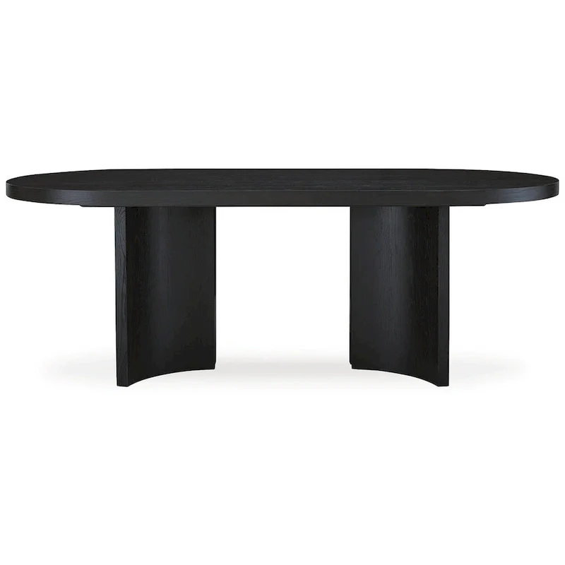 Signature Design by Ashley Rowanbeck Black Dining Table - 86.25 W x 42 D x 30.25 H