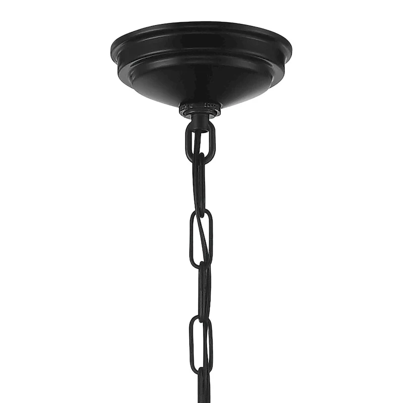 Finnick 12-light 31 Inch Farmhouse Rustic Chandelier with Wood Grain - N/A