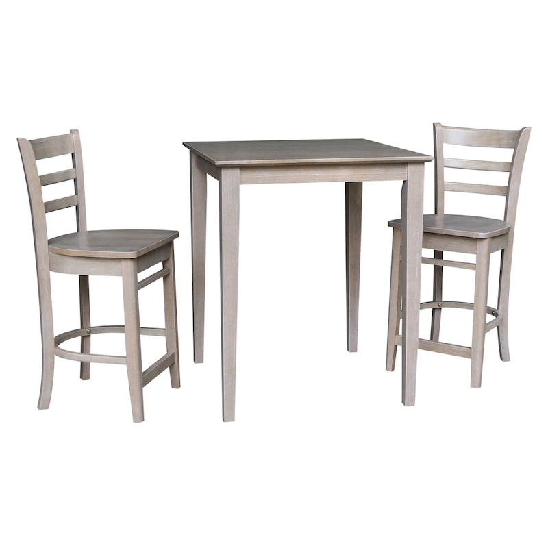 30 x 30 Counter Height Table with 2 Stools - 3 Piece Set