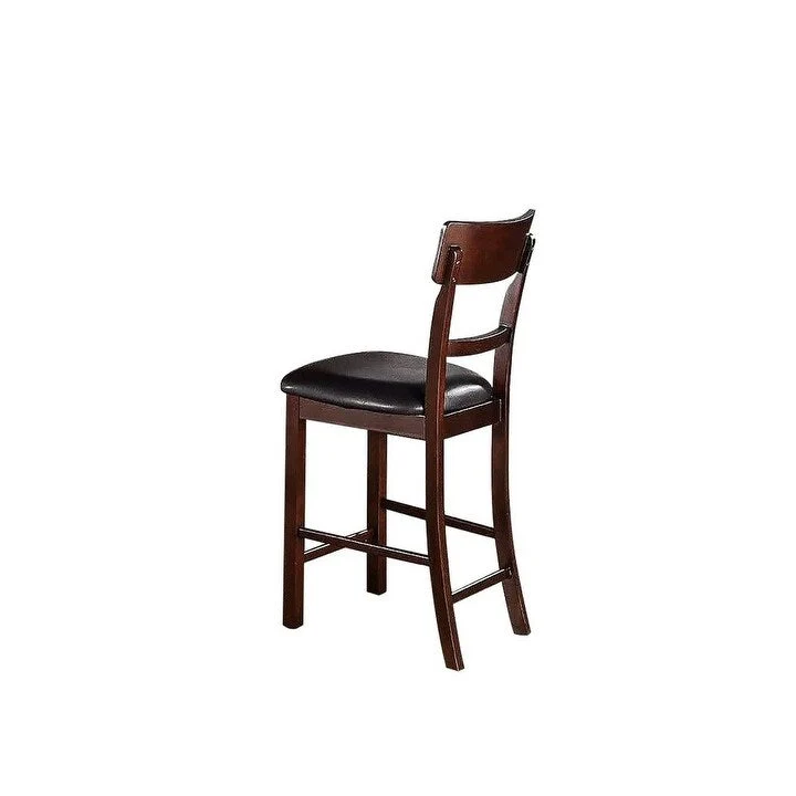Set of 2 Counter Height Dining Chairs with Cushioned Seats