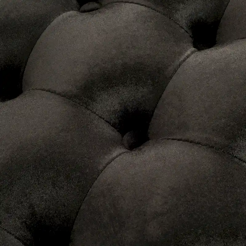 SAFAVIEH Nolie Black/ Gold Tufted Rectangular Bench - 48.5  x 20.3  x 18  - 49Wx20Dx18H