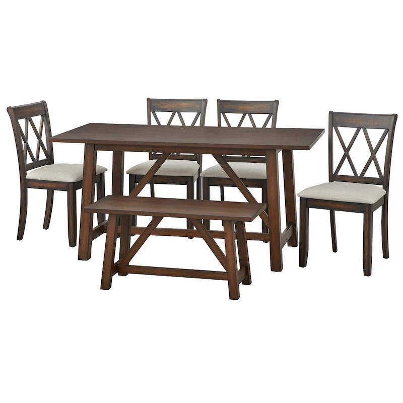 Simple Living Homestead Trestle Dining Table
