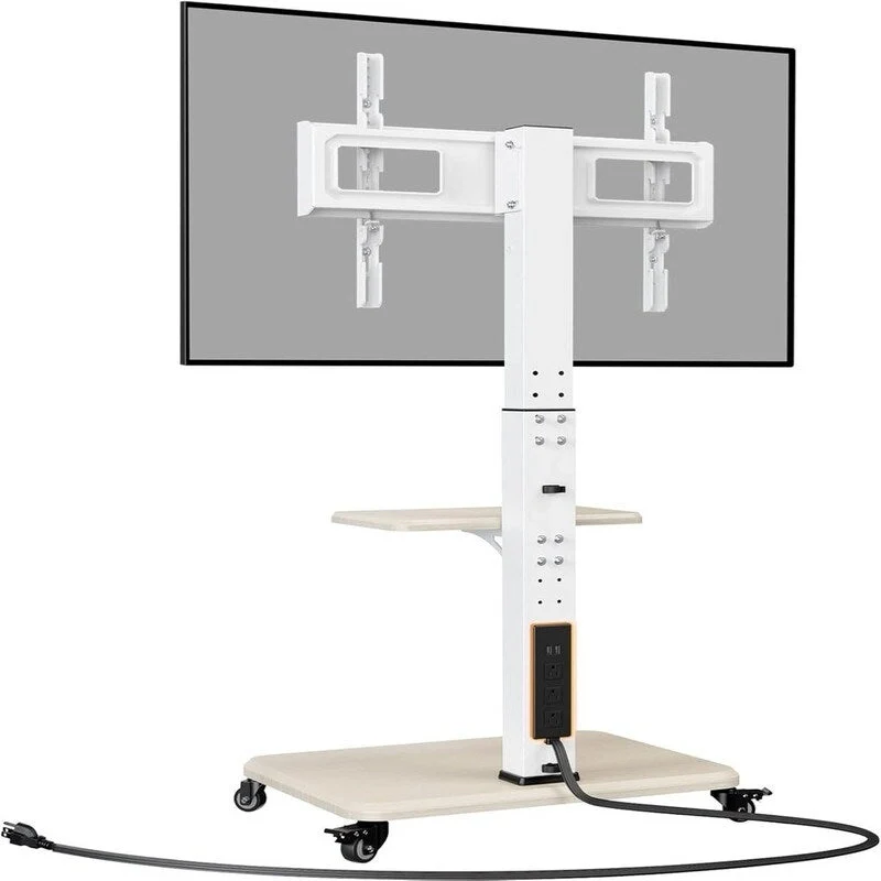 Mobile TV Stand with Power Outlet