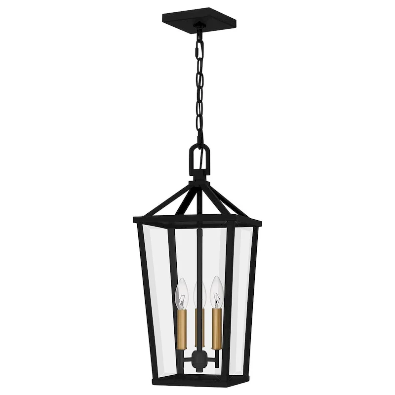 Hull 3-Light Matte Black Mini Pendant Light