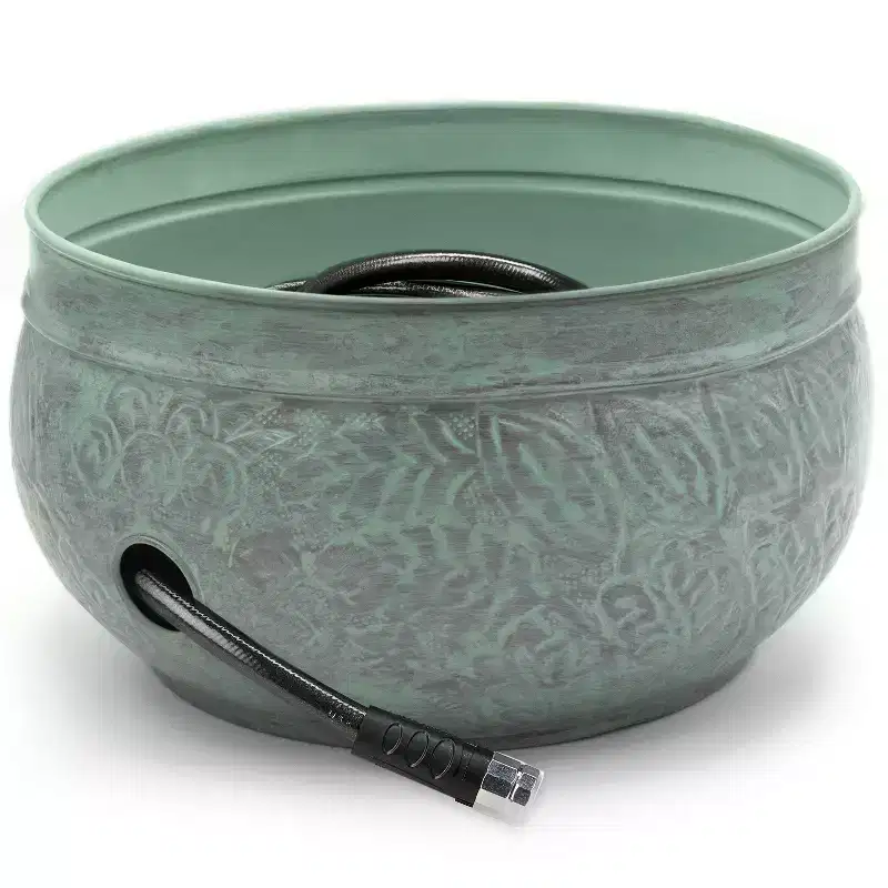 457 Steel Key West Pot - Blue - Good Directions: No Assembly, Drainage Holes, 100' Capacity