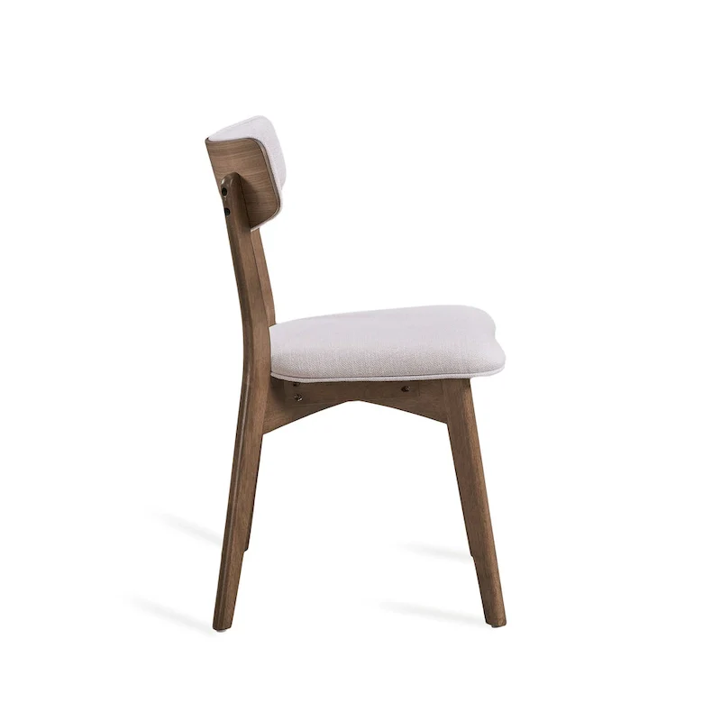 Mid-Century 5-Piece Wood Rectangle Dining Set with Chairs