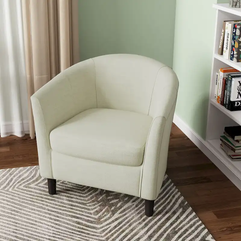Modern Accent Chair Upholstered Barrel Chair
