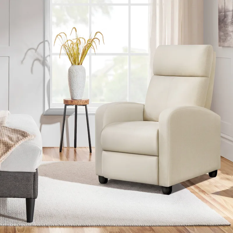 Yaheetech Modern Fabric Recliner Chair