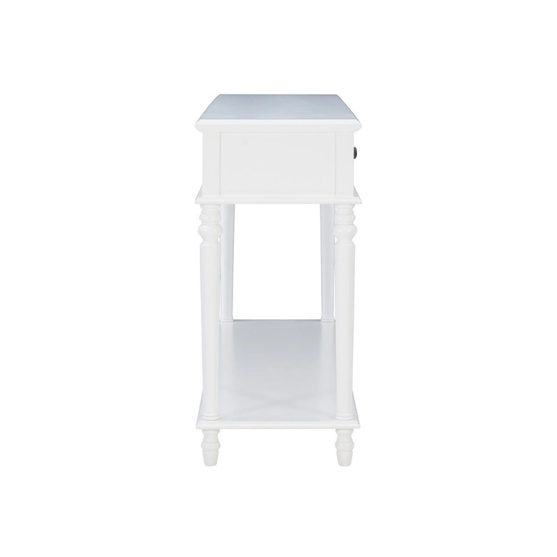 Jowin White Wood Console Table