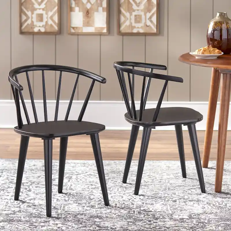Solid Wood Spindle Dining Chairs