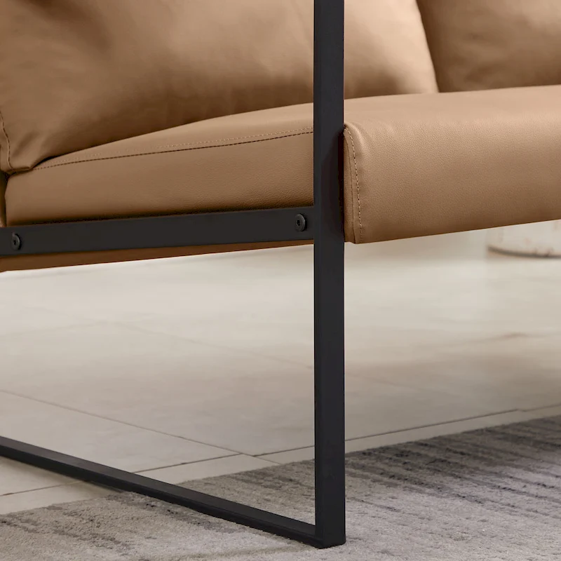 Accent Arm Chair with Extra Thick Padded Backrest and Seat Cushion Sofa Chairs