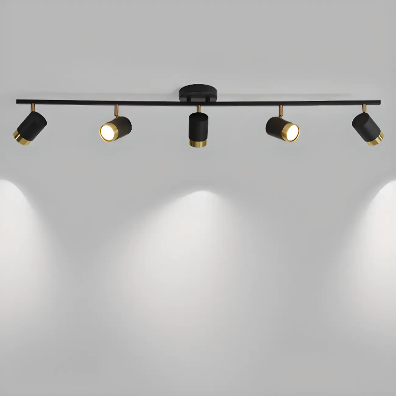 4-Light Modern Dimmable LED Track Lighting with Adjustable Head