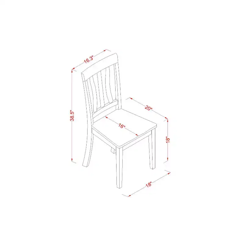 HomeStock Caan5c Oak Rectangle 5 Piece Dining Set