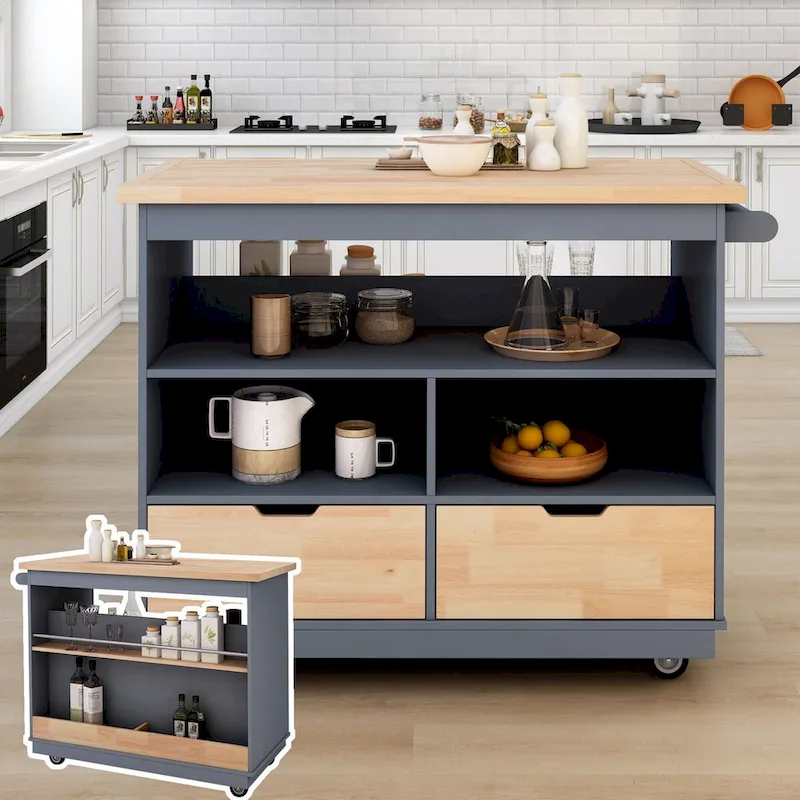 Two-sided Kitchen island Cart