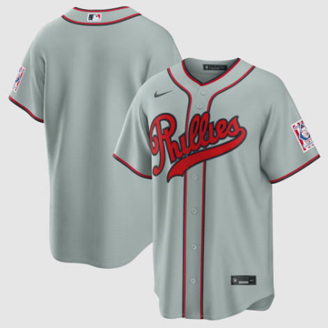 Philadelphia Phillies Gray 2026 Field of Dreams Stadium Jersey