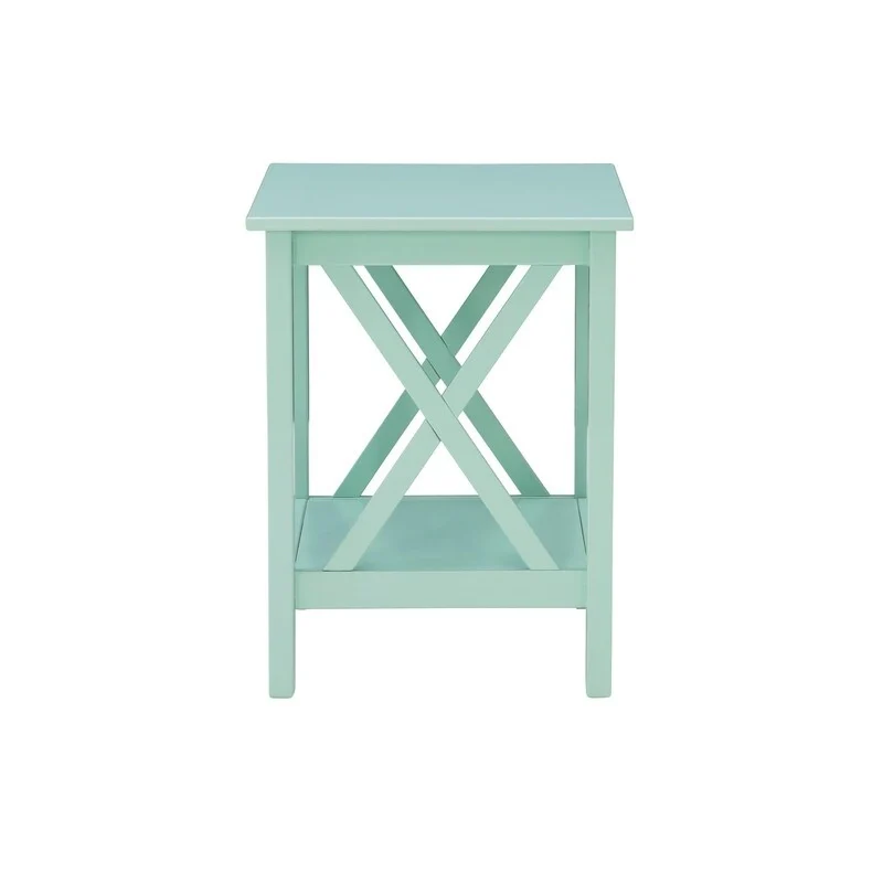 Ripplewood Farmhouse X-Base Side End Table