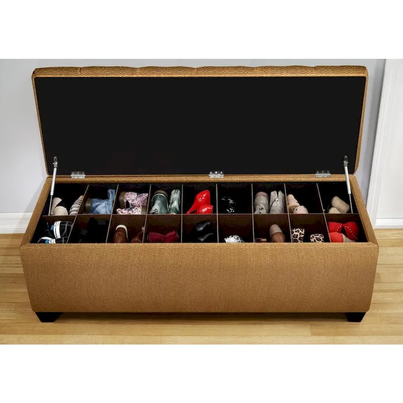 The Sole Candice Fawn Secret Shoe Storage Bench