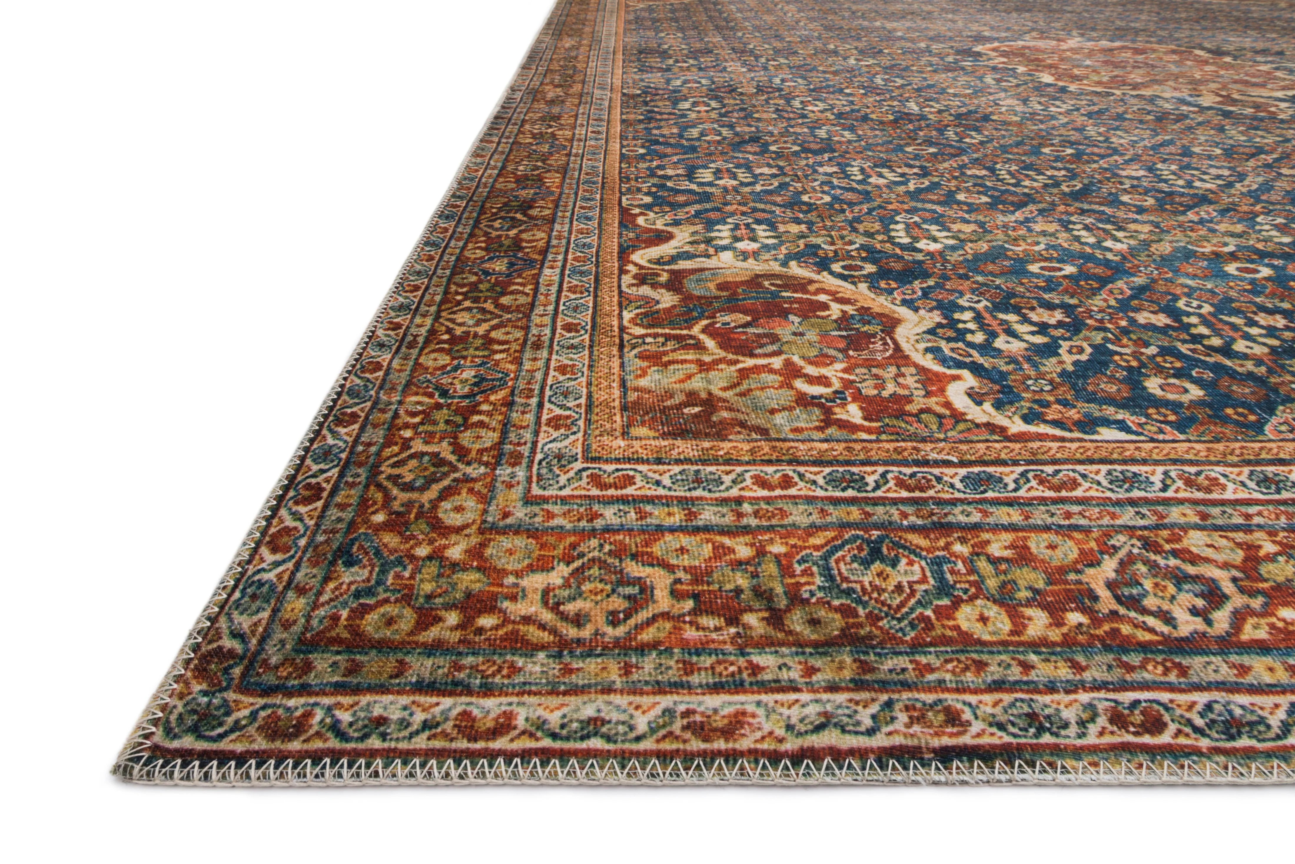 Layla Cobalt Blue / Spice Rug