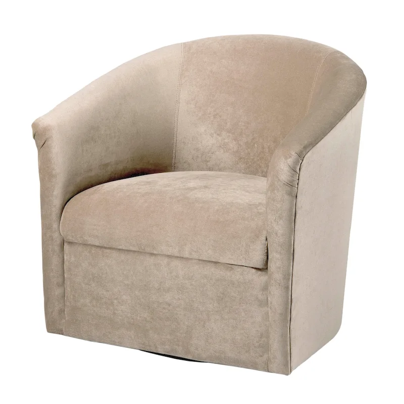 Ellery Modern Microfiber Swivel Accent Chair by