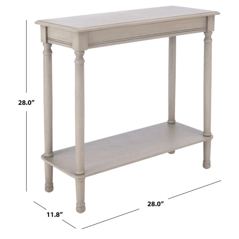 SAFAVIEH Vicy Rectangular Console Table - 28  W x 11.8  L x 28  H - 28Wx12Dx28H