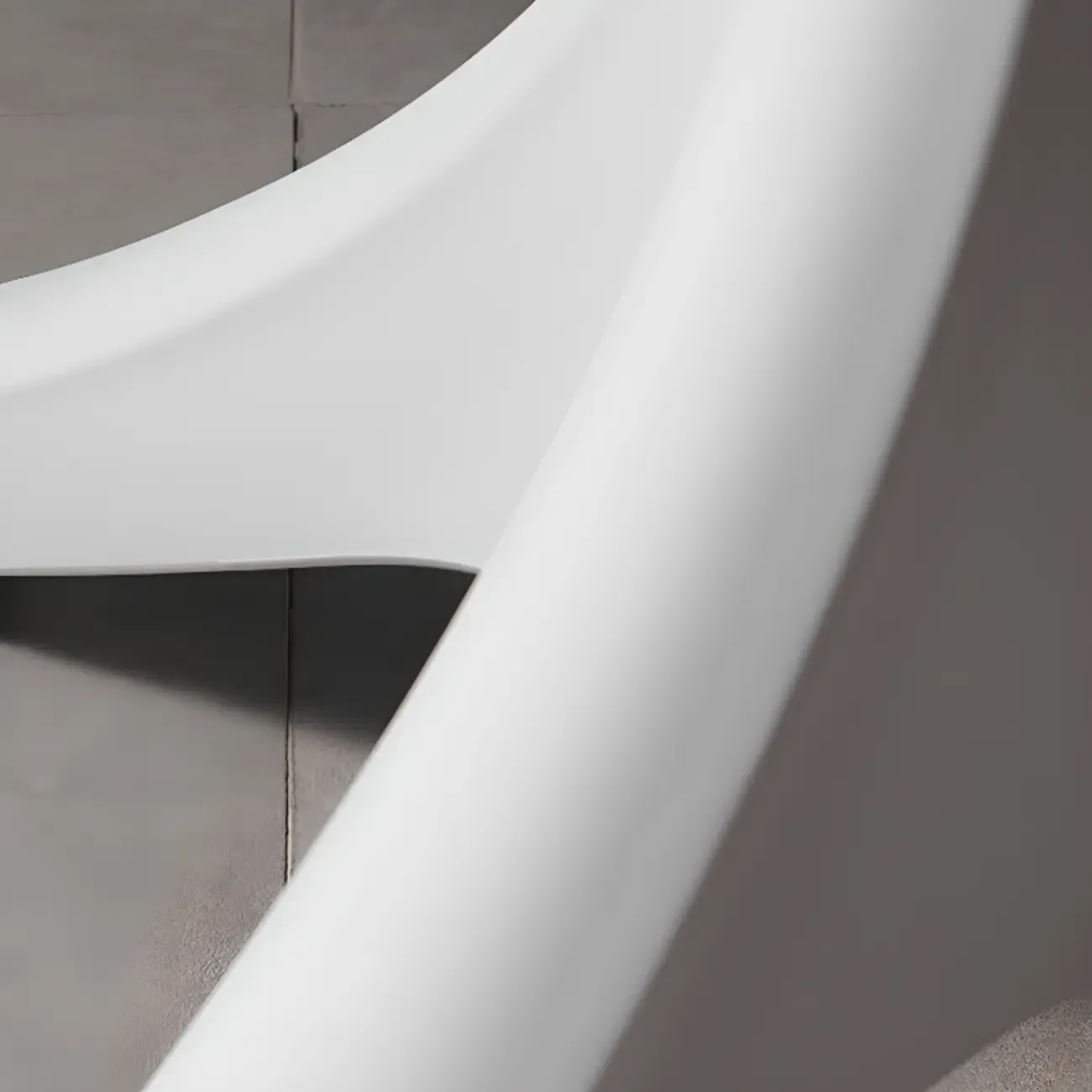 White Round Acrylic Tall Bistro Table Pedestal Base