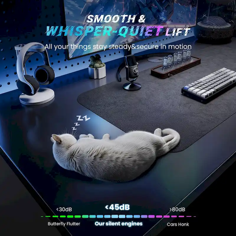 SIAGO 48 x 24 Inch Computer Desk Height Adjustable Electric Sit Stand Up Desk