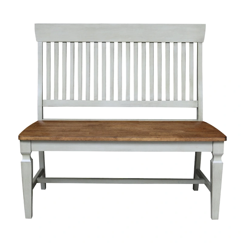 Solid Wood Vista Slatback Bench