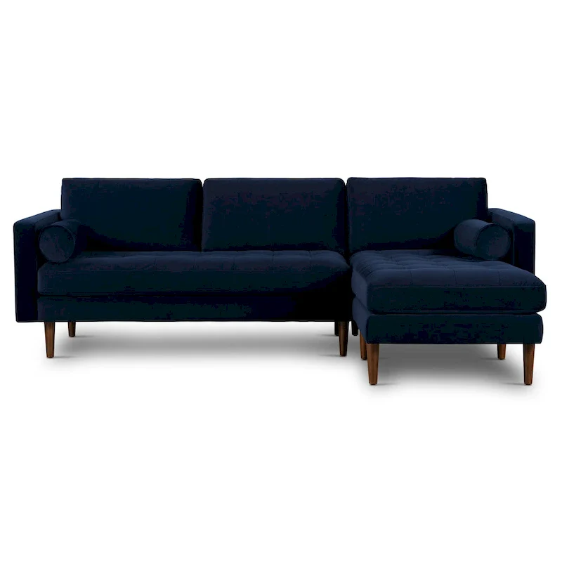 104.5 Fabric right-side sectional sofa