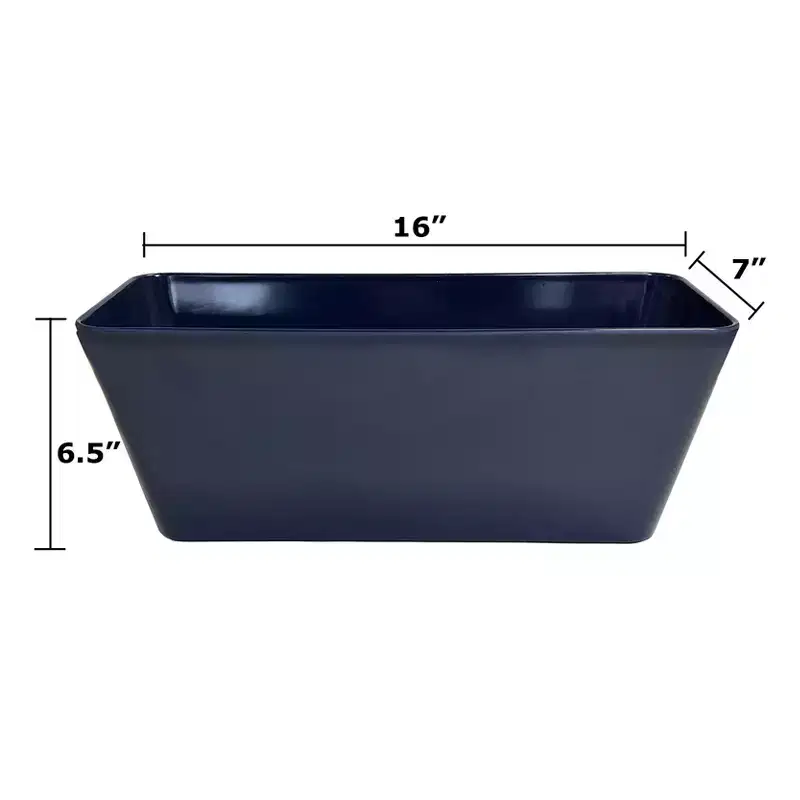 Tierra Garden 16 Rectangular Self-Watering Bamboo Planter