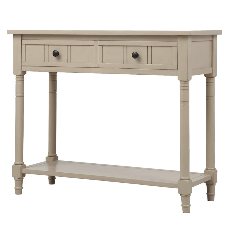 Daisy Series Console Table with 2 Drawers and Bottom Shelf