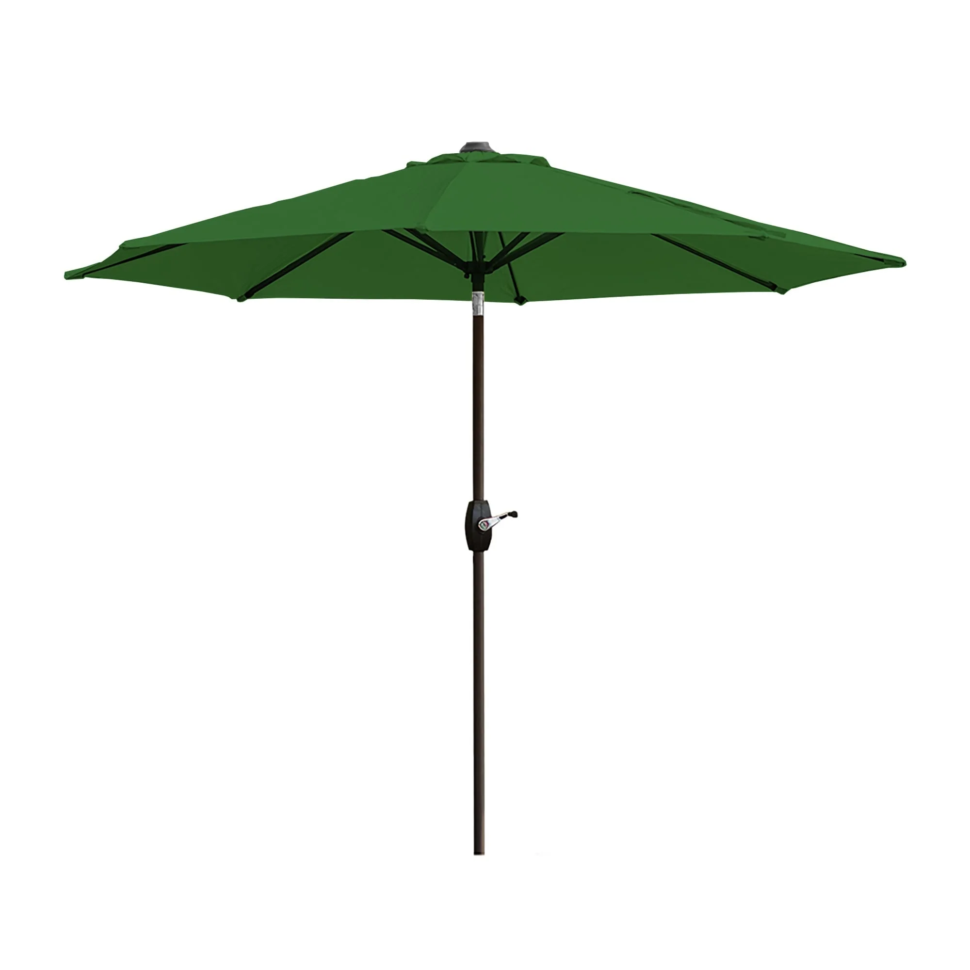 Lopes 9-foot Patio Umbrella with Bronze Finish Base Weight Stand Included