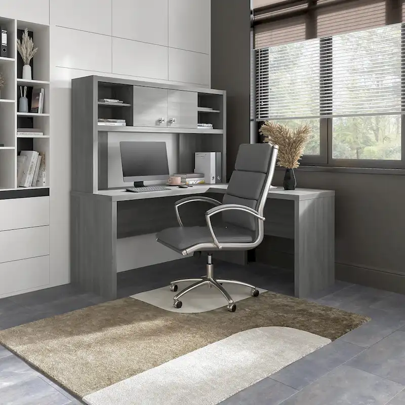 Echo L Shaped Desk with Hutch by Bush Business Furniture