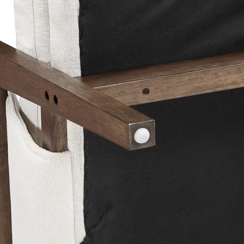 Mid-Century Modern 30 W Chenille Upholstered Accent Leisure Armchair