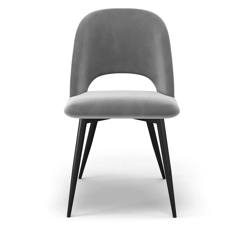 Velvet Dining Chairs - Gold/Platinum/Sapphire, Mid-Century Modern