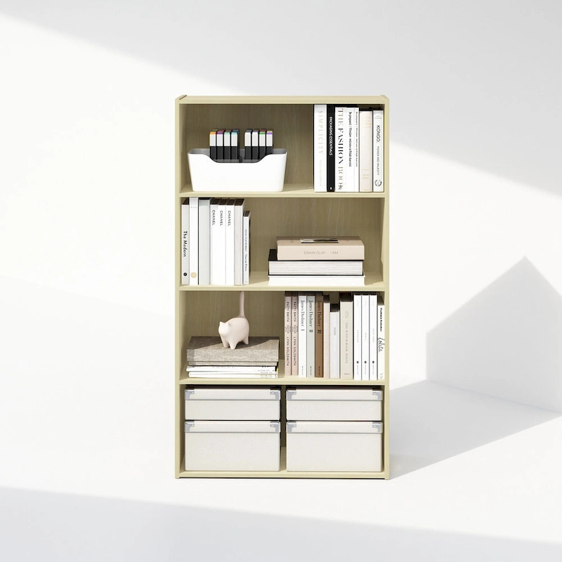 Furinno Simple Open Shelf, Bookcases, 4-Tier