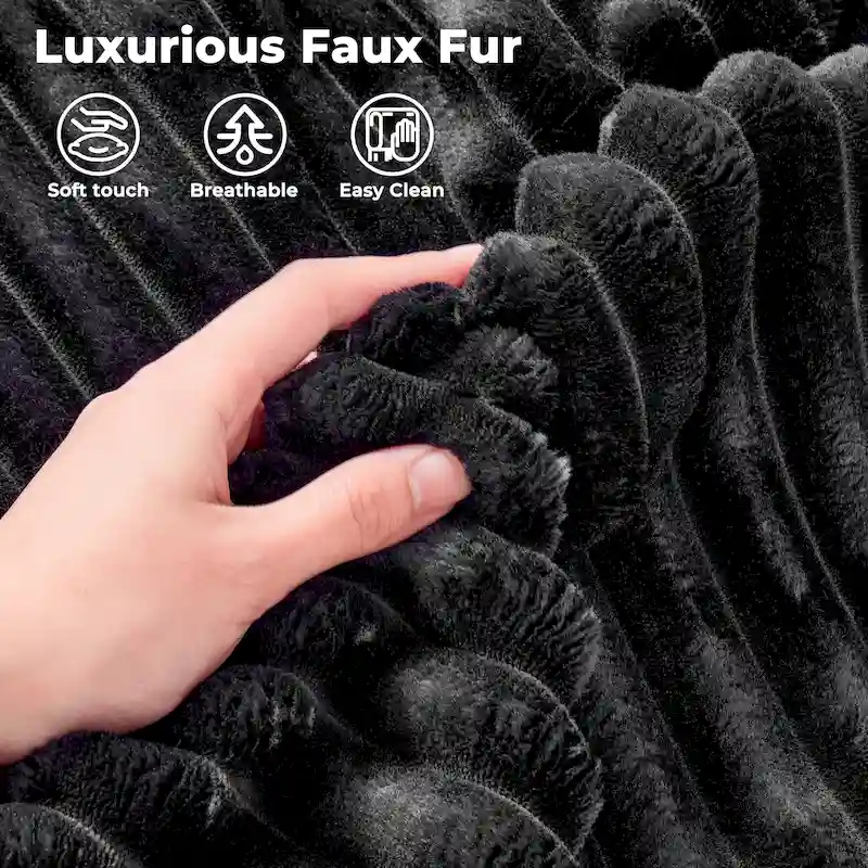Long Plush Double Chaise Sofa