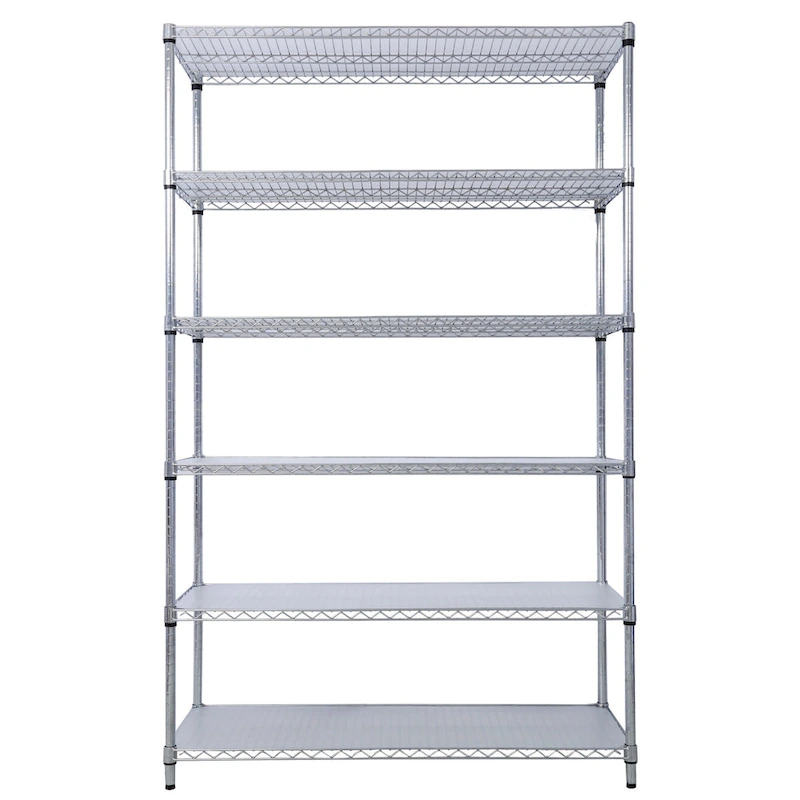 6-Tier Multifunctional Adjustable Shelf with Wheels, 6000LBS Capacity