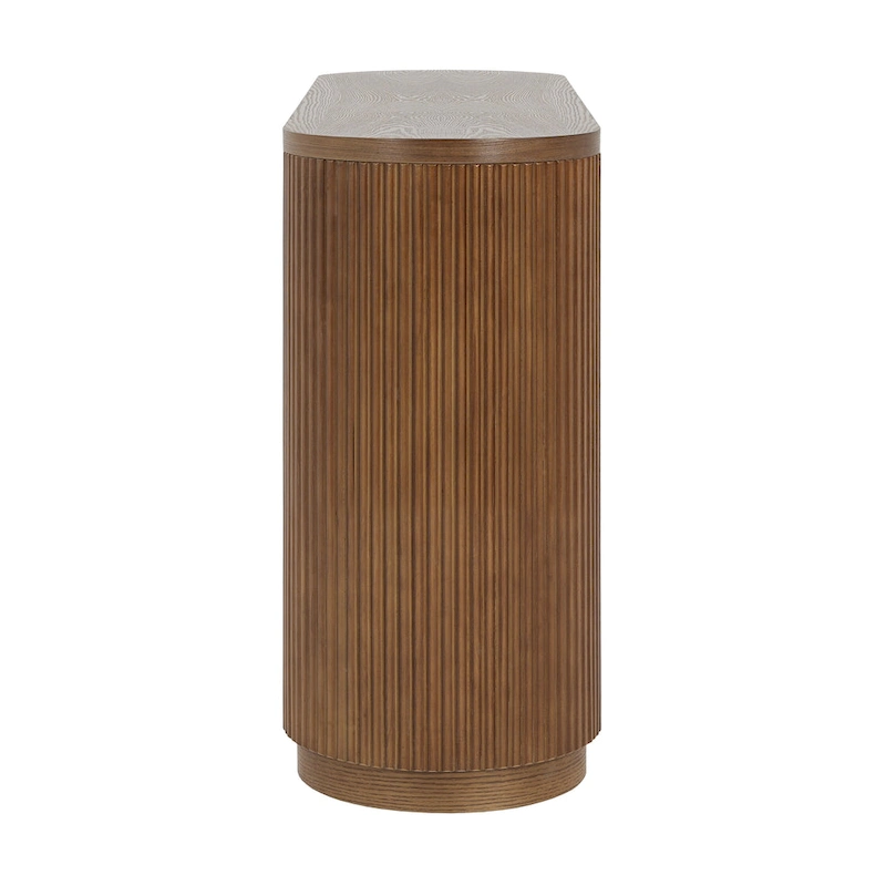 Modern Entryway Console Table - Slim Sofa Table with Open Shelf & Elegant Wood Grain, Multi-Functional Hallway Table