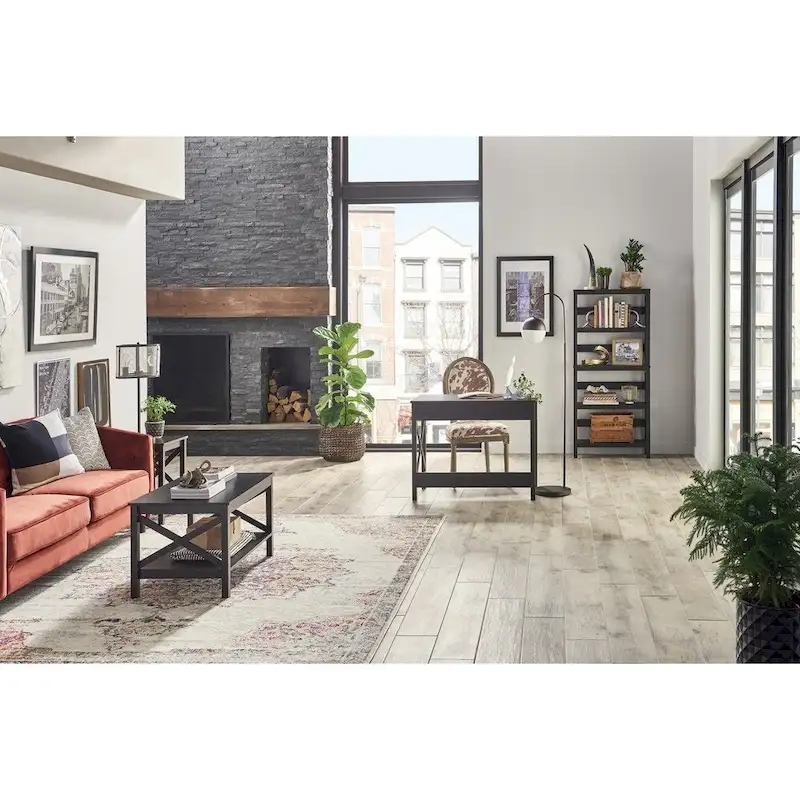 Two-tier Coffee Table with Shelf
