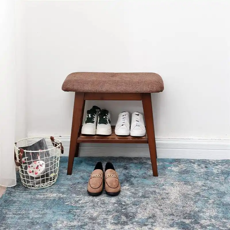 Bamboo Entryway Bench - 11.8 D x 23.6 W x 17.7 H