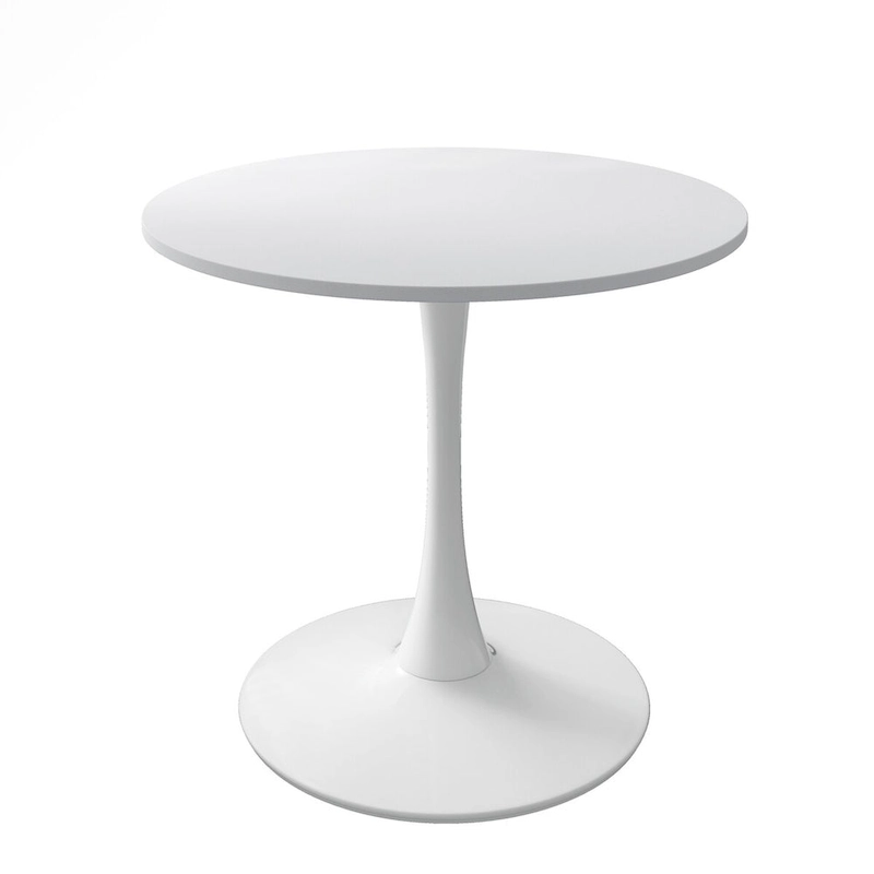 32Modern Round Metal Base Dining Table with MDF Table Top